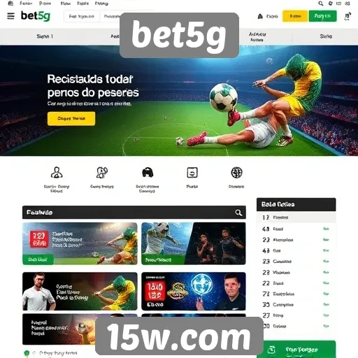 Novo design do site bet5g melhora a experiência do usuário