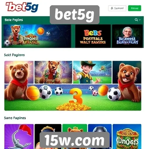 Variedade de jogos oferecidos no bet5g